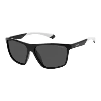 Polaroid Plastic Square Sunglasses Men's Black