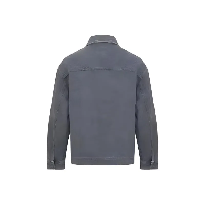 URBAN REVIVO Denim Jacket Men's Dark Gray-1