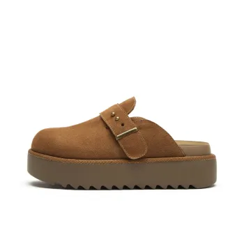 Hotwind Pinecone Grey Series Abrasion Resistant Closed Toe Slippers Women's