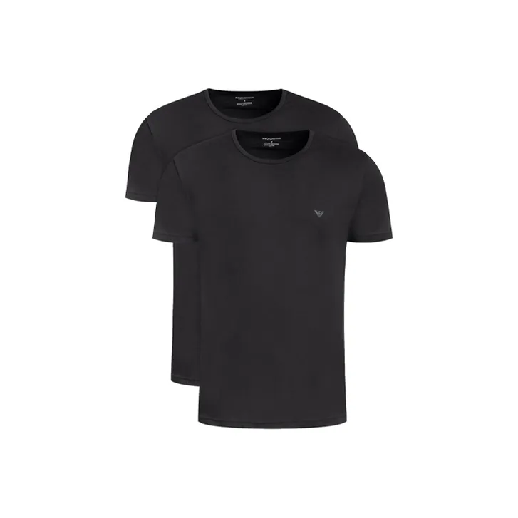 EMPORIO ARMANI T Shirts Men Black 2 Pack-0