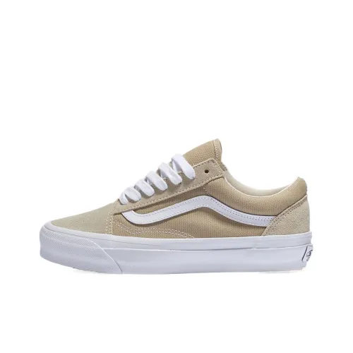 Vans Premium Old Skool Low Top Canvas Shoes Unisex Beige