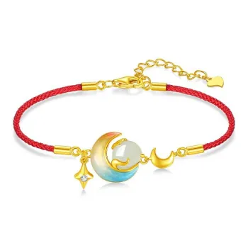 IS YOU Hetian Jade Bracelets Pale Greenish White Jade Women's