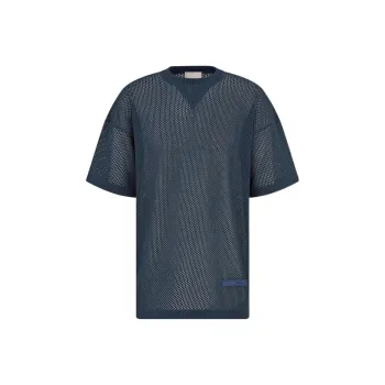 DIOR Quarterly New Products T-Shirts Men Navy Blue