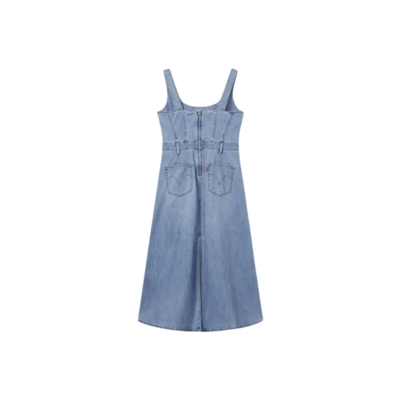 Levi's Slip Dress Women's Light Blue-1