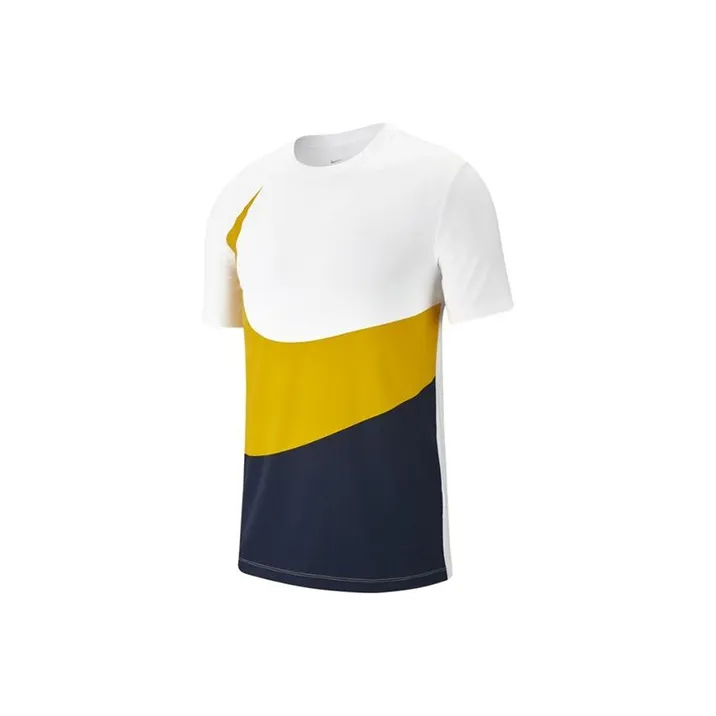 Nike T Shirt Men's White Yellow Blue Multicolor-0
