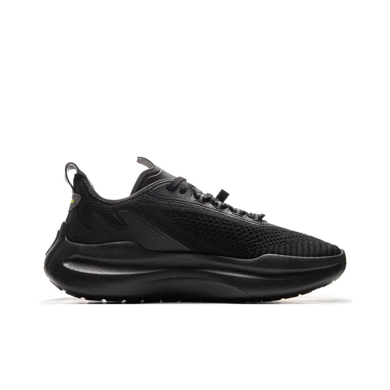 LiNing Cloud Wave Cushioning, Slip Resistant, Abrasion Resistant, Lightweight Low Top Casual Shoes Men's Black-1