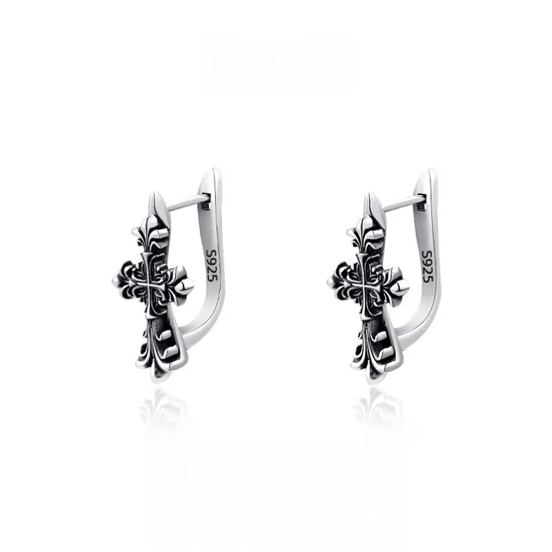 ZWU 925 Sterling Silver Earrings Unisex-3