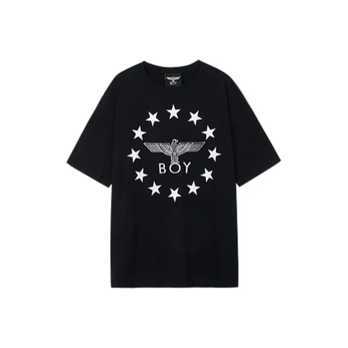Boy London Straight T Shirt Unisex Black-0