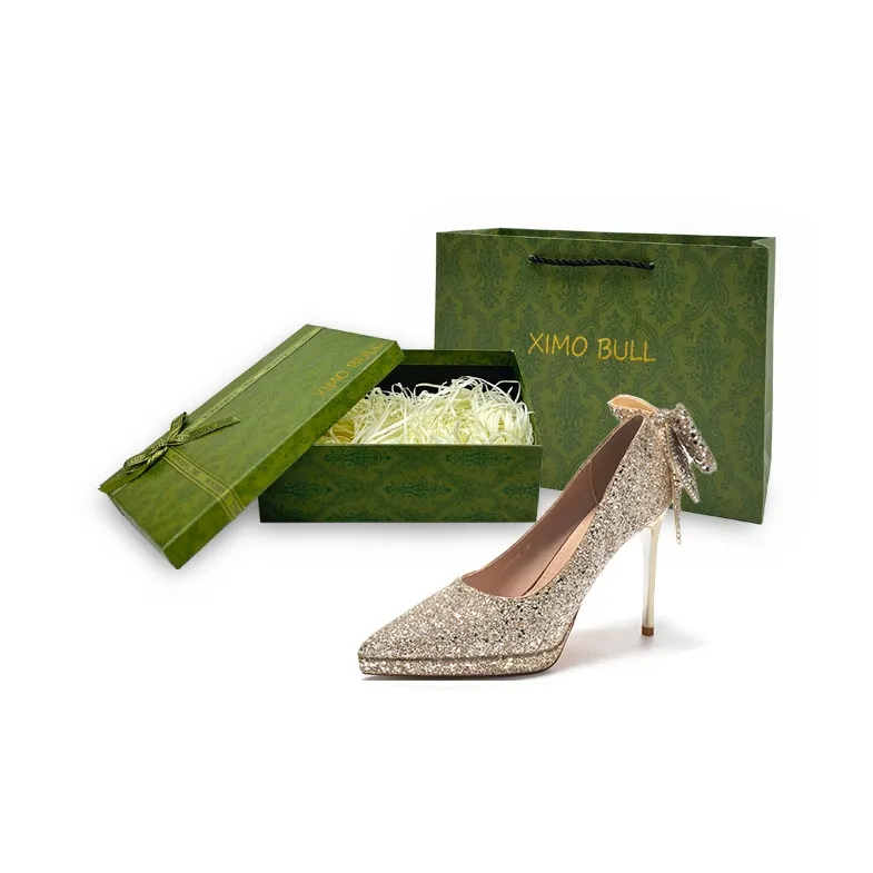 XIMO BULL Slim Heel High Heels 11CM Women's-8