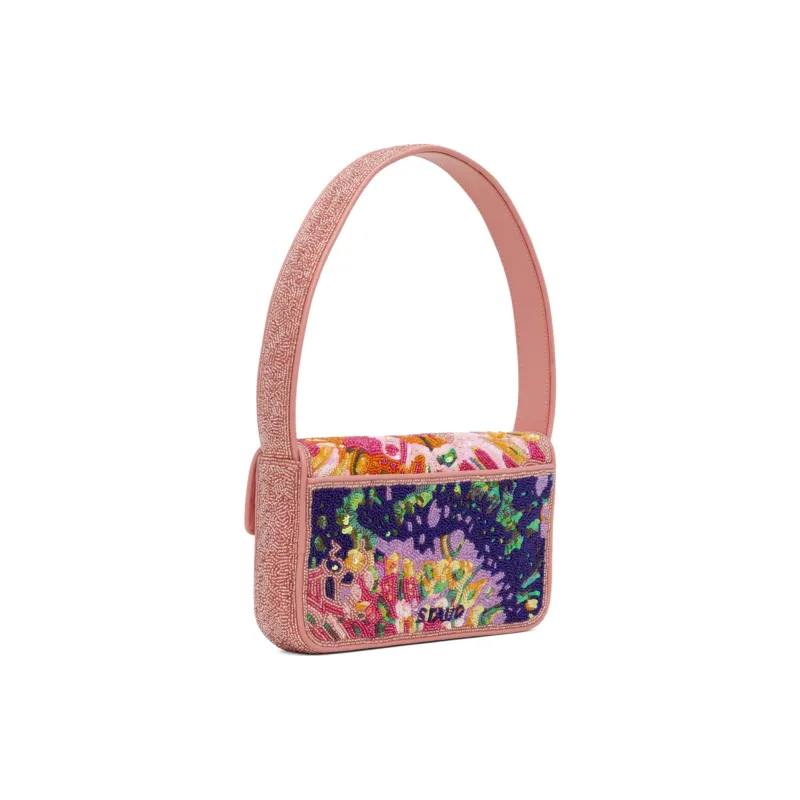 Staud Glass Beads Handbag, Shoulder Bag Regular Women's Pink-2