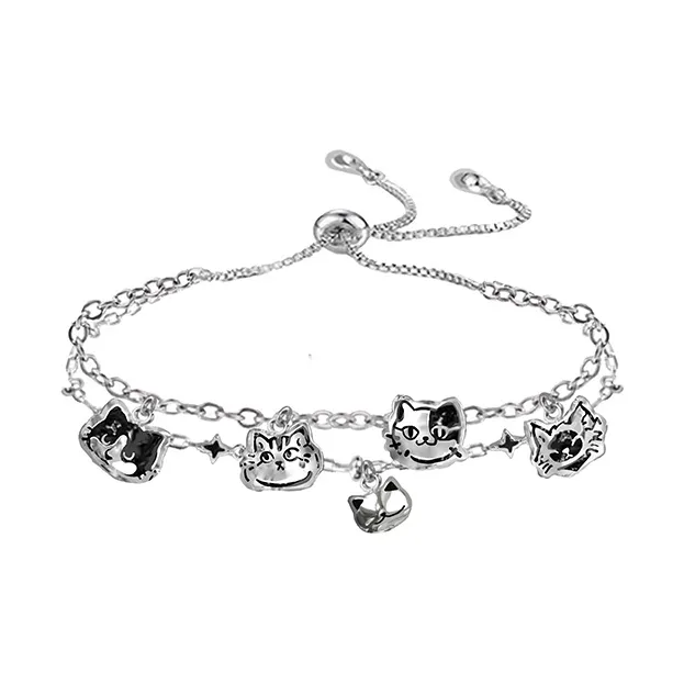 Masw Cartoon Layering Bracelets Unisex-2