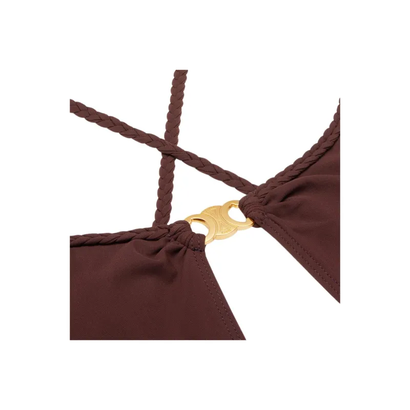 CELINE Triomphe Cross Back Swimsuit-2