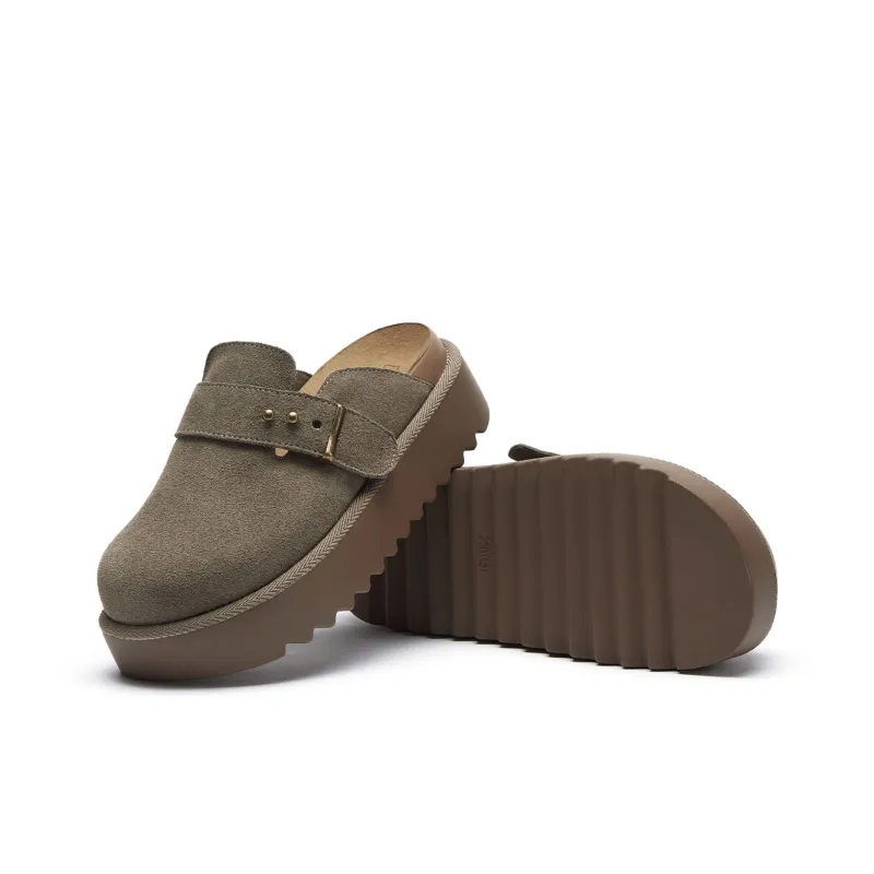 Hotwind Pinecone Grey Series Abrasion Resistant Closed Toe Slippers Women's-7