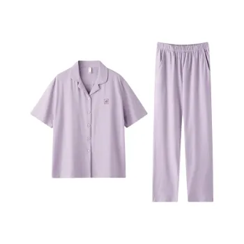 ZAO FU NIAO Pajama Set Women's Morning Glory Purple