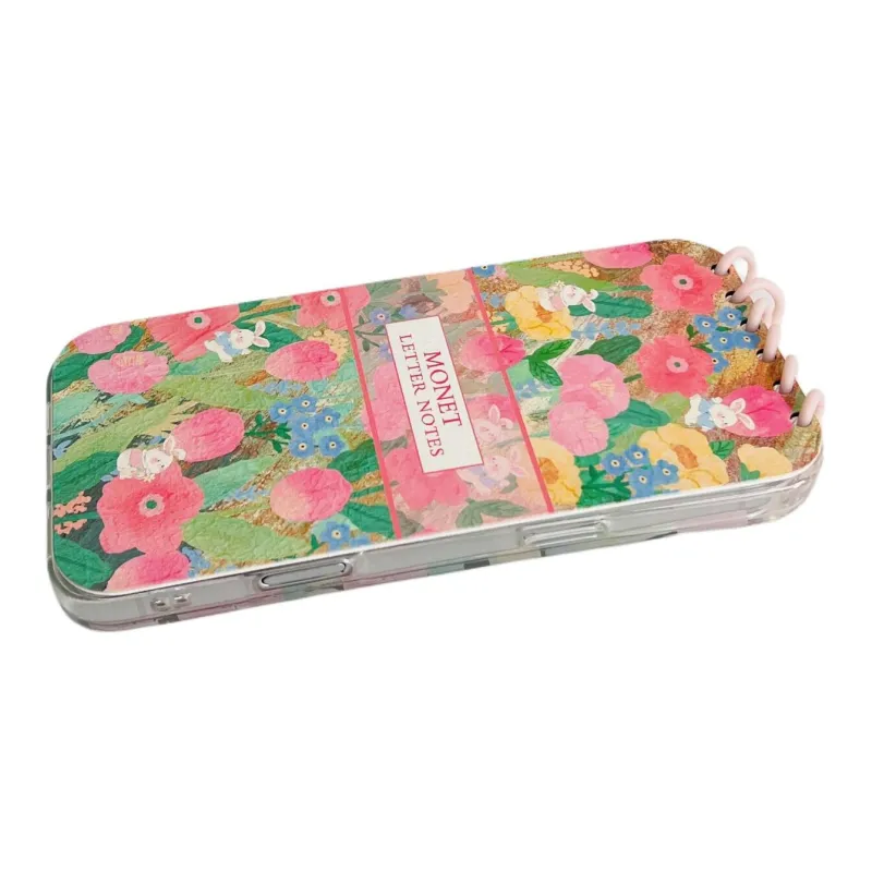 Sopi Leather Material Multicolor Garden Rabbit Phone Cases Compatible With IPhone 16/15 Pro Max/Apple 13/14 Pro/Max-2