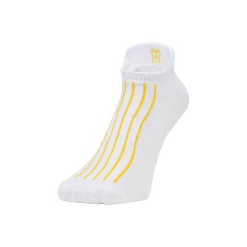Mizuno Ankle Socks Unisex 1 Pack Gray Yellow