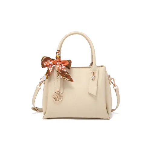 PAYOT Microfiber Synthetic Leather Shoulder Bag Crossbody Bag Handbag Regular Women's Ecru
