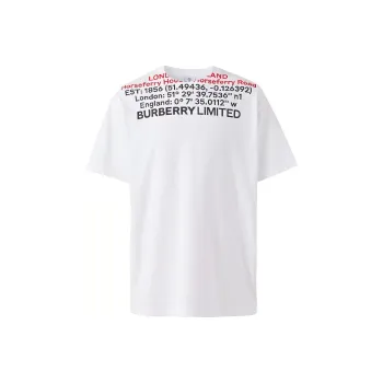 Burberry Short Sleeve Design T Shirt