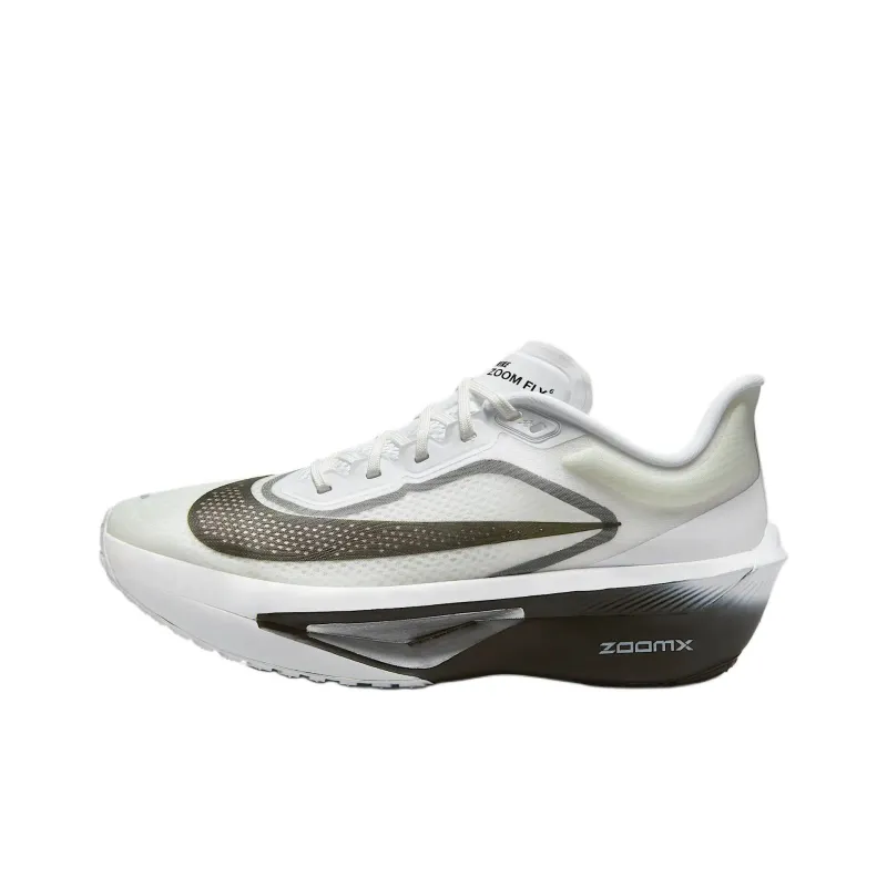 Nike Zoom Fly 6 Anti Slip Wear Resistant Low Top Casual Running Shoes Women's White Gray-0