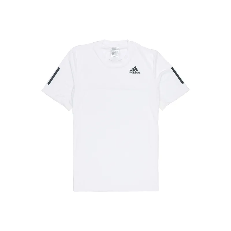 Adidas 3 StripesTennis T Shirt Men's White-0
