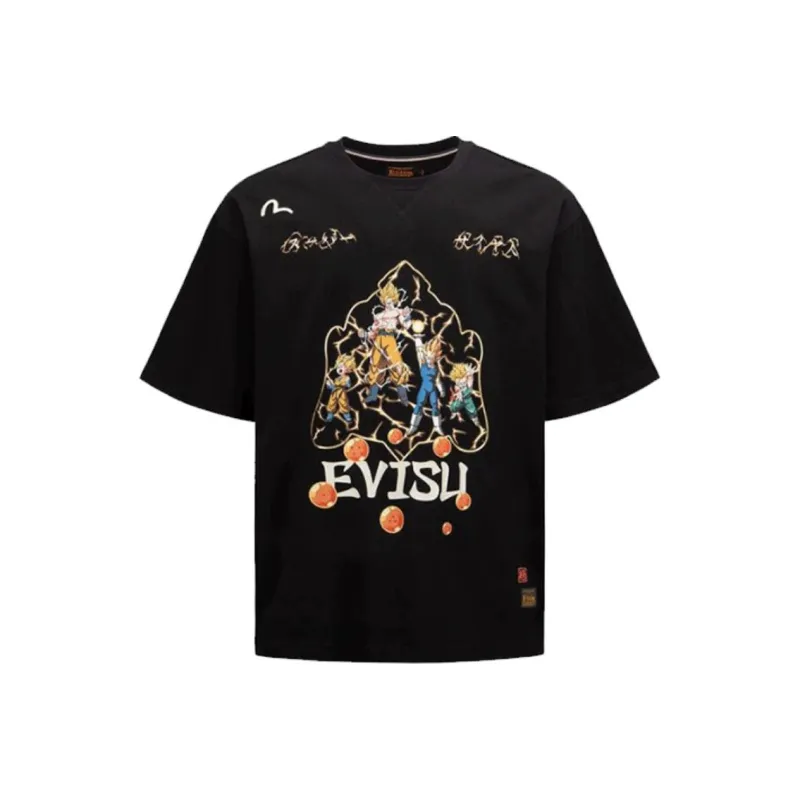 EVISU x Dragon Ball Z Evisu X Dragon Ball Z T Shirt Unisex Black-0