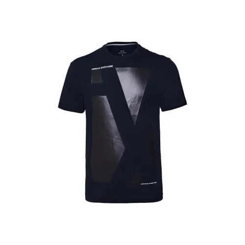 ARMANI EXCHANGE T Shirts Men Navy Blue