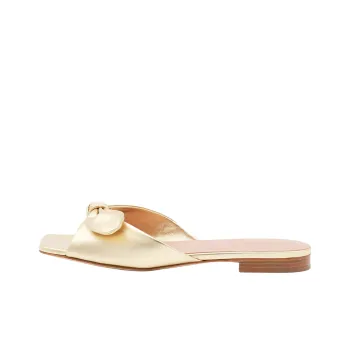 Malone Souliers Slide Slippers Women's Gold