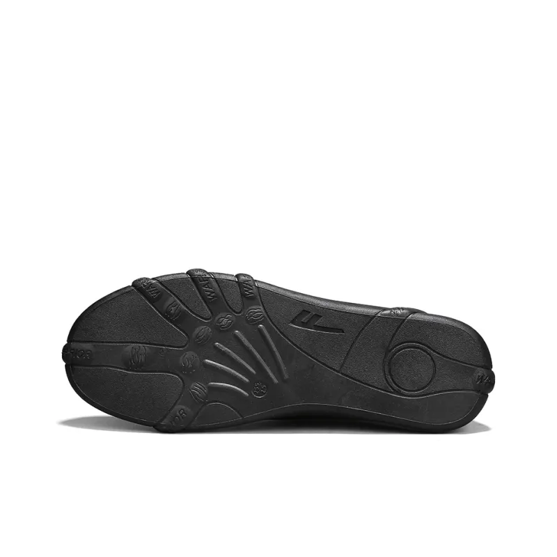 Warrior Slip on Slip on Shoes Wear resistant, Lightweight, Breathable, And Non slip. Low Top Casual Shoes Men's Black-3