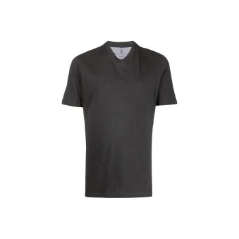 Brunello Cucinelli T-Shirts Men Black