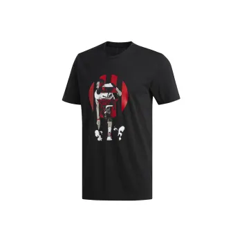 Adidas Set in Sleeve T Shirt Men's Black