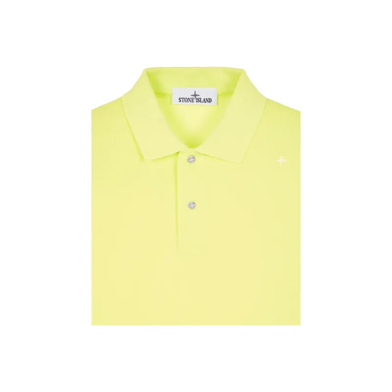 STONE ISLAND STONE ISLAND STELLINA Series SS24 STELLINA Collection Polo Shirt Men's Lemon-2