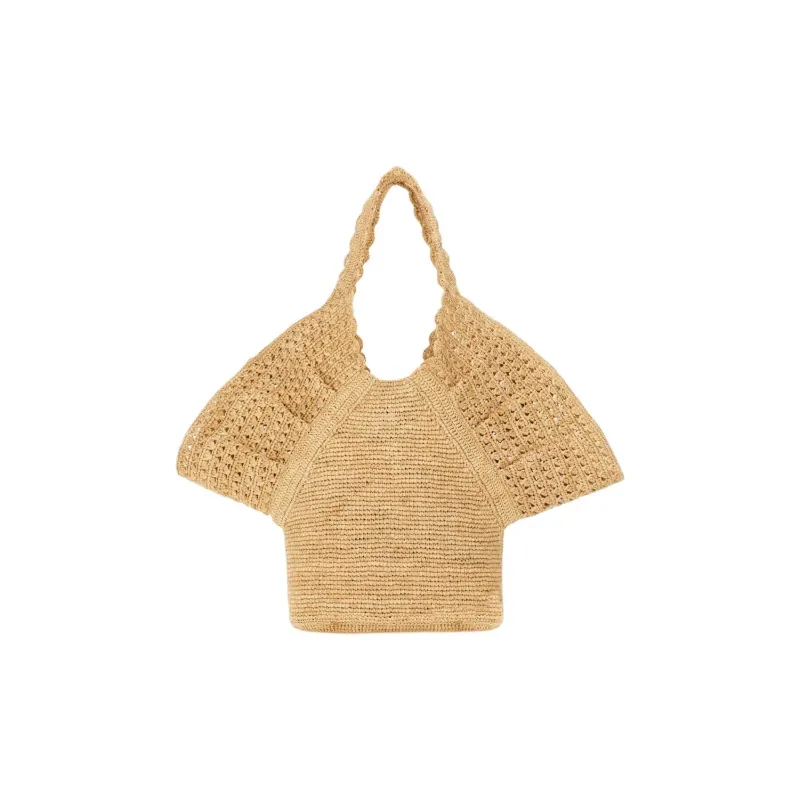 Zimmermann Raffia Tote Bag Shopping Bag Shoulder Bags Women's Beige-2