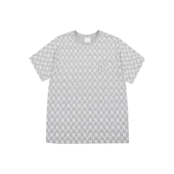 MLB Set in Sleeve T Shirt Unisex Gray