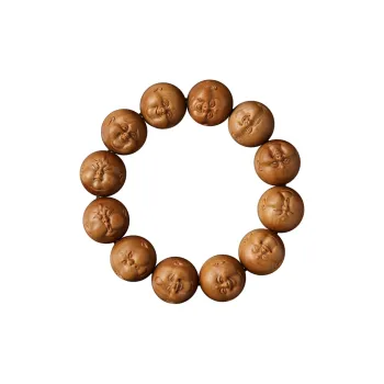 FANGYUANXIAOFU Laoshan Sandalwood Precious Wood Bracelets Men's