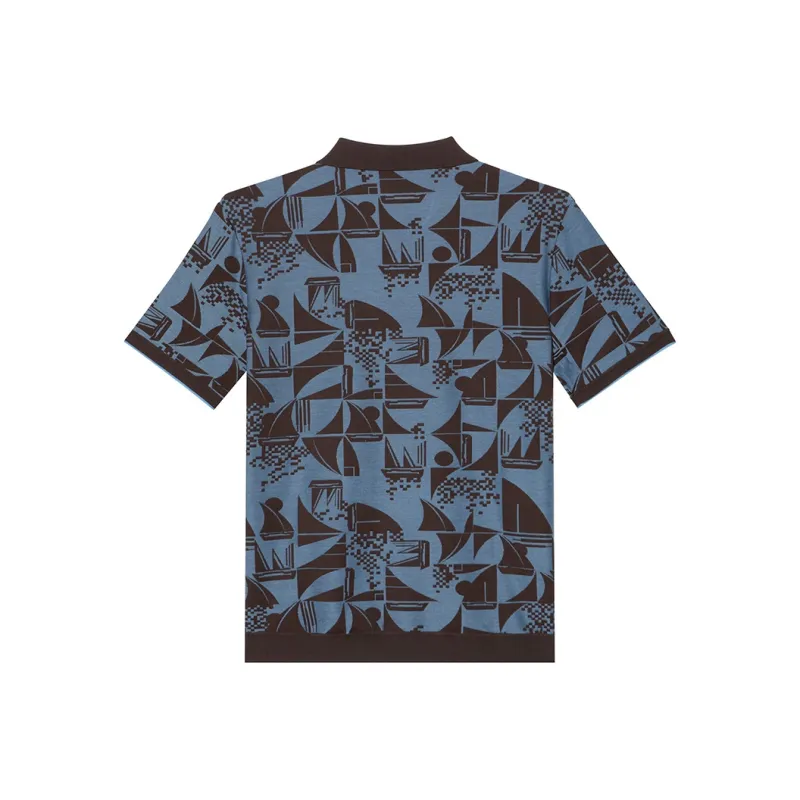 LIU·JO UOMO Short Sleeved T Shirts Men's Blue Black-1