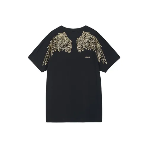 Boy London Gold Wing Print T Shirt Black
