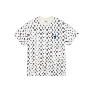 MLB New York Yankees T Shirts Unisex Cream