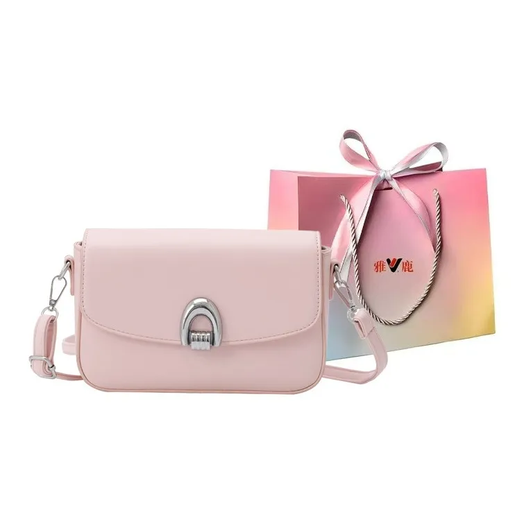 Yalu PU Crossbody Bag Shoulder Bag Regular Women's Black/White/Pink/Brown/Khaki-12