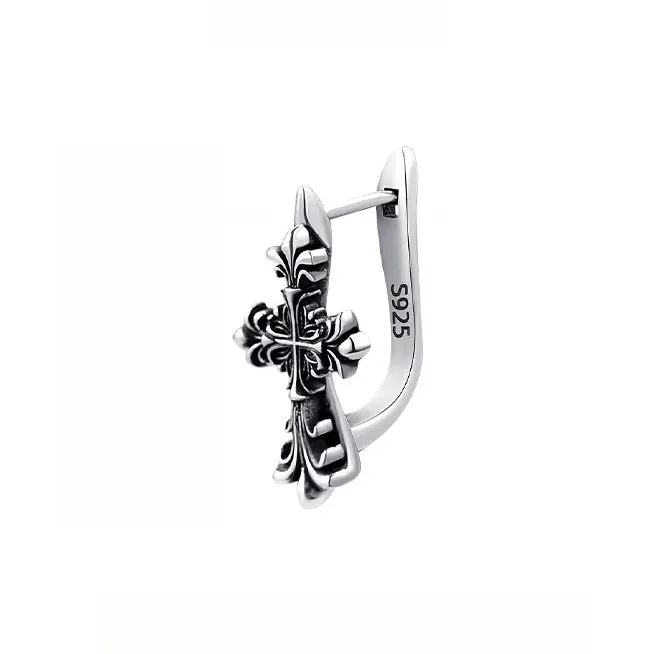 ZWU 925 Sterling Silver Earrings Unisex-0