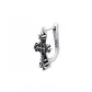 Single Cross Hoop Earring