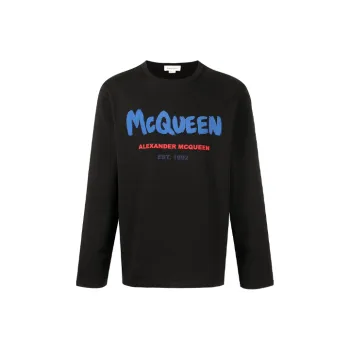 Alexander McQueen T Shirts Men Black