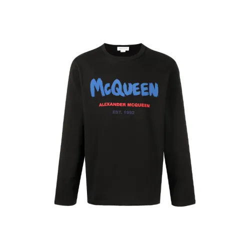 Alexander McQueen T Shirts Men Black