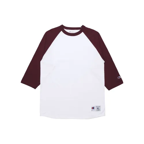 Champion T Shirt US Version Unisex White Red Multicolor