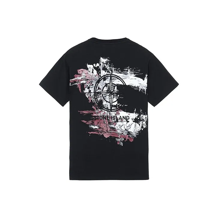 STONE ISLAND T Shirts Men Ink Black-0