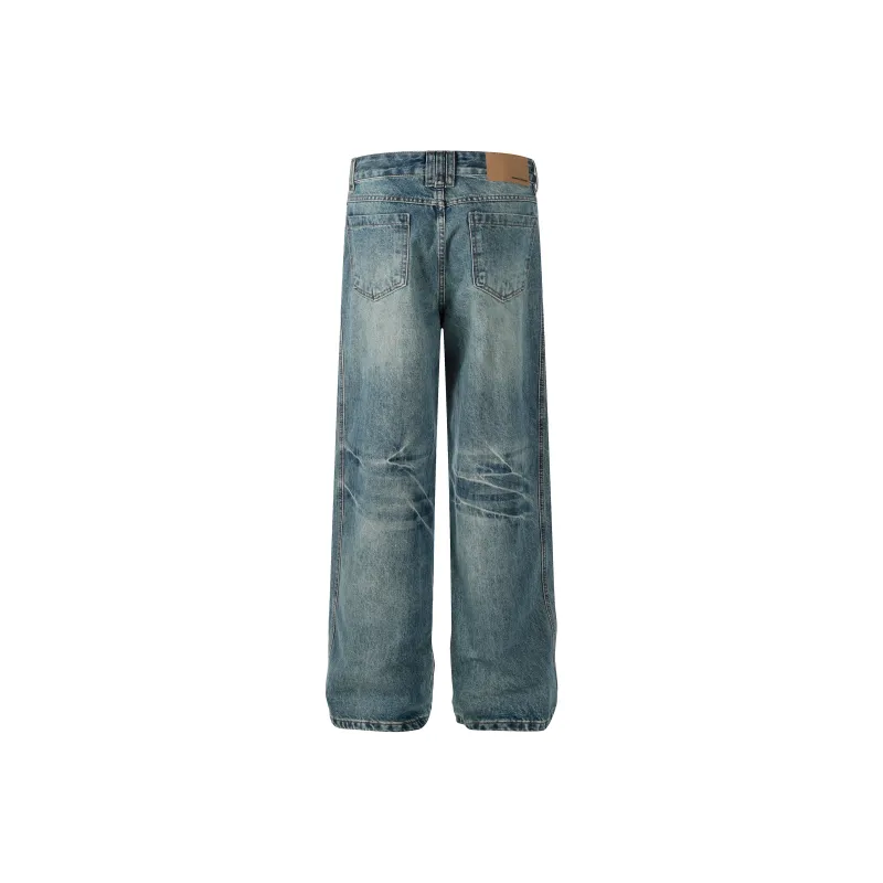 YINLEI Jeans Unisex Blue-1