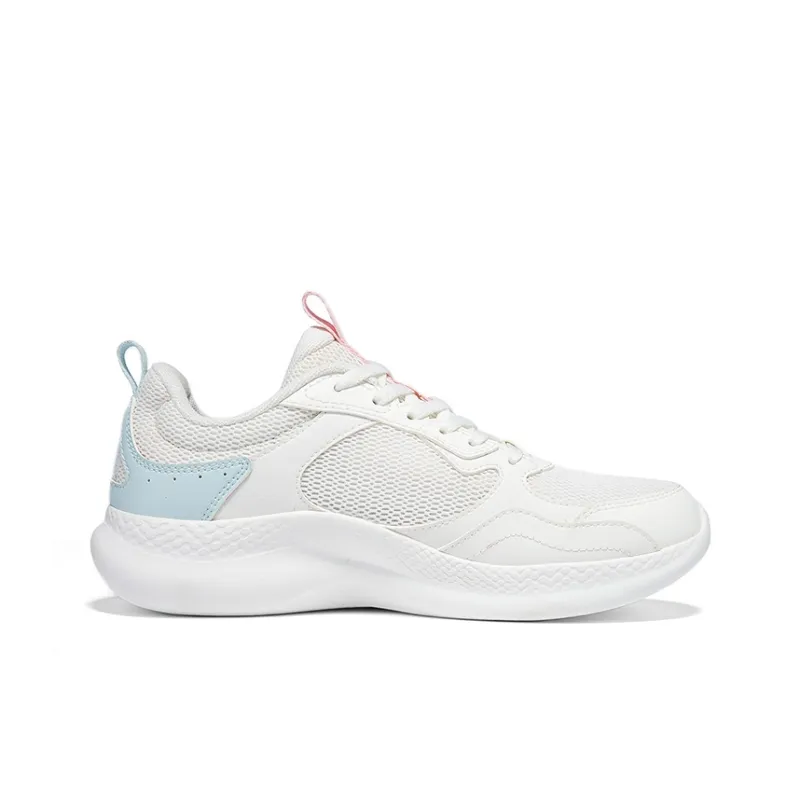 361° Cushioning, Breathable, Lightweight Low Top Casual Running Shoes Women's Feather White Sheer Blue-1