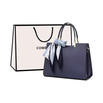 COMELY Cow Leather Patchwork Synthetic Leather Handbags Shoulder Bag Crossbody Bag Regular Women's Blue/Red