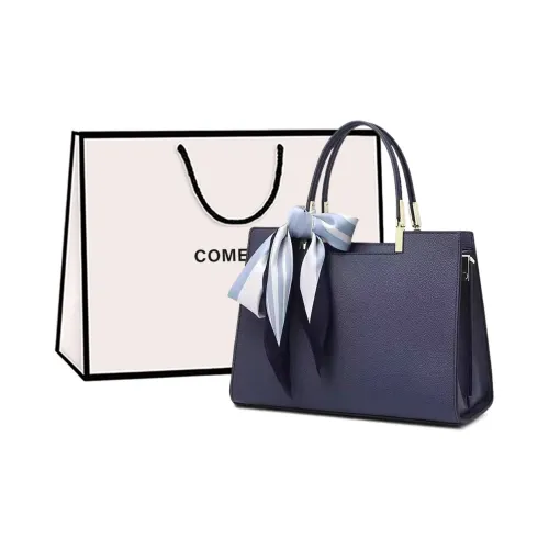 COMELY Cow Leather Patchwork Synthetic Leather Handbags Shoulder Bag Crossbody Bag Regular Women's Blue/Red