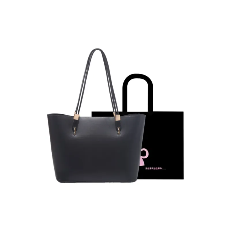HACIN PU Handbag Shoulder Bag Regular Women's Black/Red-5