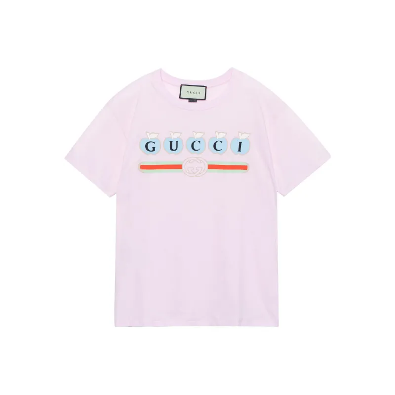 GUCCI T Shirts Unisex Pink-0